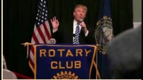 Donald Trump is a Freemason here he is at the Rotary Club