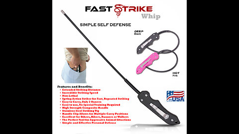 Non Lethal Self Defense with FAST STRIKE