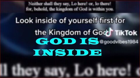 Who you are, what you are, is inside you, it can't be found outside!