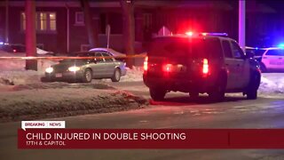 Child injured in double shooting on Milwaukee's north side