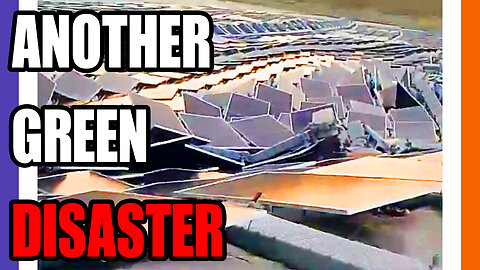 Floating Solar Panel Destroyed By Light Wind