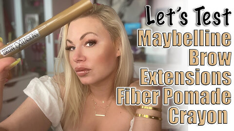 Maybelline Brow Extentions Fiber Pomade Crayon, let's test! | Code Jessica10 saves you Money $$$