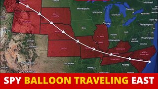 Chinese Spy Balloon Continues East