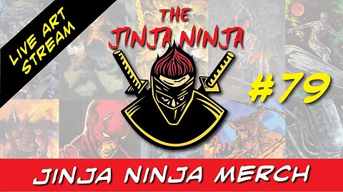 The Jinja Ninja Live Art Stream #79 The Jinja Ninja Merch