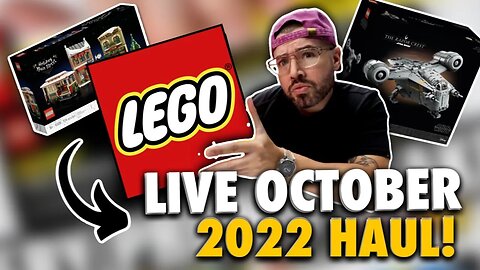 NEW LEGO October 2022 RELEASE LIVE HAUL! Star Wars UCS Razor Crest and Winter Village Set!