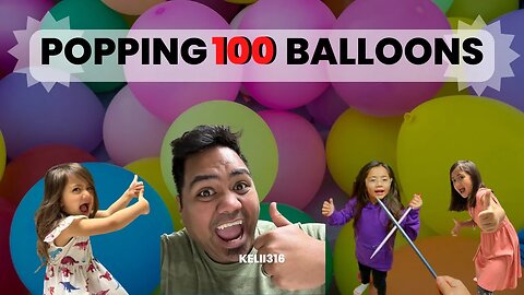 100 Balloons Meet Their Fate in Minutes: Creative Popping Techniques Galore!
