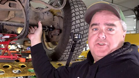 Wobbly Front Tires! Replace Tie Rod Ball Joint on John Deere Compact Tractor!