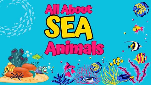 Sea Animals | Learn sea animals names in English | Kids vocabulary | English Educational Video