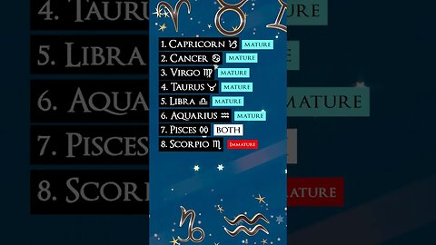 These Are The MOST MATURE Zodiac Signs | Zodiac Madness