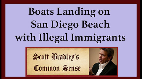 Boats Landing on San Diego Beach with Illegal Immigrants