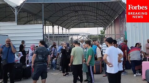 Hundreds Of Gaza Residents Go To Rafah Border To Cross Into Egypt As Israel-Hamas War Intensifies