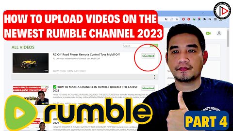 ✅How to upload videos on the newest Rumble channel 2023