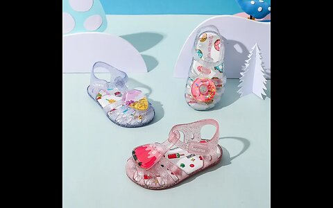 SALE! Girls Sandals Summer Cute Fruit Jelly Princess Shoe