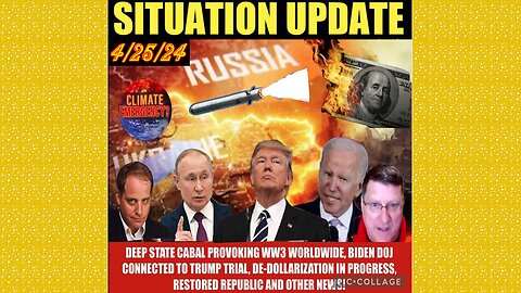 SITUATION UPDATE 4/25/24 - Is This The Start Of WW3?! Iran Attacks Israel, Gcr/Judy Byington Update
