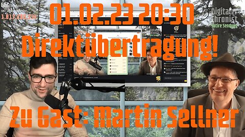 01.02.23 20:30 Direktübertragung! Zu Gast: Martin Sellner