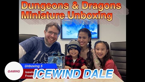 Dungeons and Dragons Miniature Booster Unboxing with Family - Icewind Dale: Rime of the Frostmaiden