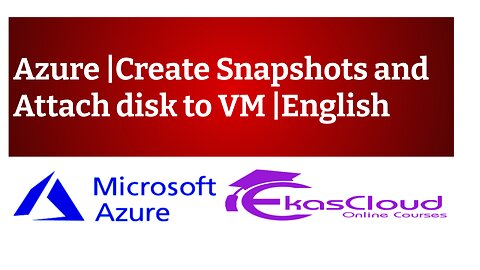 #AWS | Create Snapshot and Attach Disk to VM | English