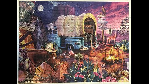 Wild West Camp - Buffalo Games Jigsaw Puzzle (1000 pieces)