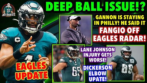 JALEN HURTS SHOULDER AFFECTING DEEP PASS! GANNON STAYING WITH EAGLES! DICKERSON INJURY!? UPDATE!