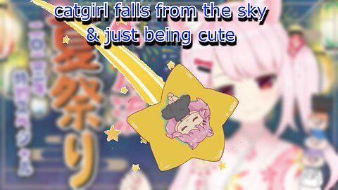 catgirl Bell Nekonogi falls from the sky & just being cute - vivid vtuber