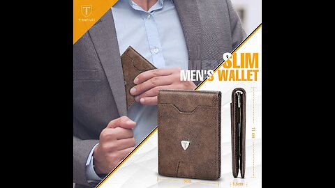 Genuine Leather Mini Small Wallet Men Slim Money Clip