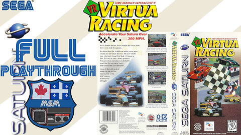 Virtua Racing [Saturn] All 10 tracks [Full Playthrough]