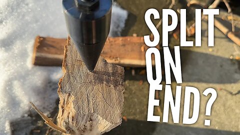 Does A Wood Splitting Drill Work On The End?