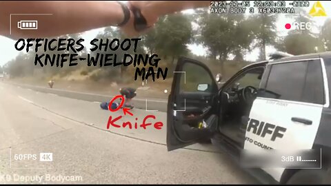 Bodycam Shows Chase That Ended in Officers Fatally Shooting Knife-Wielding Man
