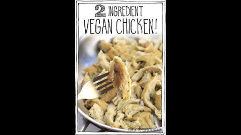 Vegan chicken with only 2 ingredients at home Homemade seitan recipe for beginners