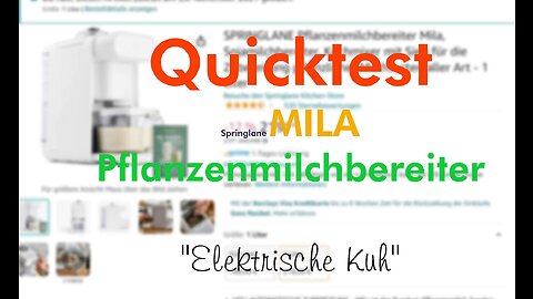 Mila Nussmilchbereiter: die "elektrische Kuh" von Springlane