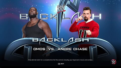 WWE 2k23 Omos vs Andre Chase