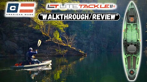 Crescent Kayaks LiteTackle 2 "Walkthrough/On Water Review"