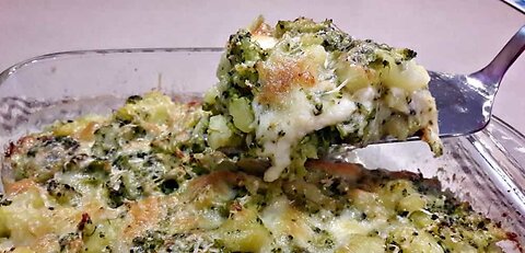 potato & broccoli pie.