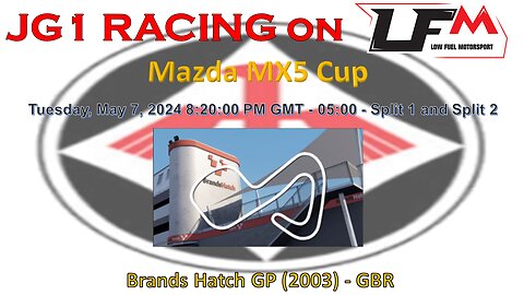 JG1 RACING on LFM - Mazda MX5 Cup - Brands Hatch GP (2003) - GBR - Split 1 and Split 2