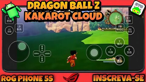 DRAGON BALL Z KAKAROT jogando no celular Android via cloud game 870 streaming