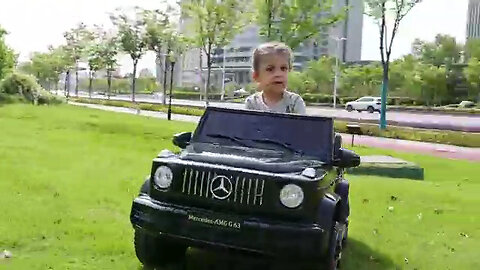 Coche para niños, con licencia Mercedes-Benz G63, coche eléctrico de 12 V con batería