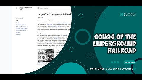 Songs of the Underground Railroad were spiritual and work songs used during the early-to-mid