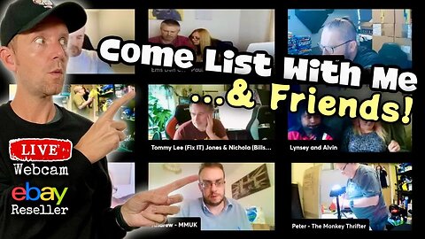 LIVE Working & Listing On eBay | Come List With Me...& Friends!