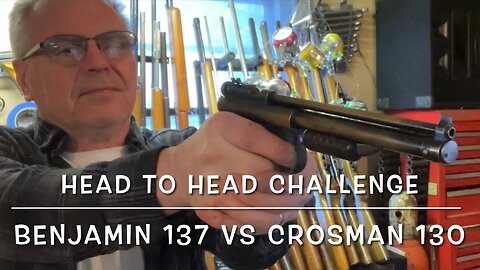 Head to head challenge: Benjamin 137 vs Crosman 130 vintage multi pump pistols FTW! .177 vs .22