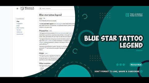The blue star tattoo legend is an urban legend which states that a temporary lick-and-stick