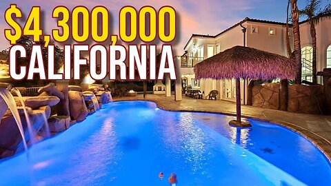 Touring $4,300,000 California Mansion