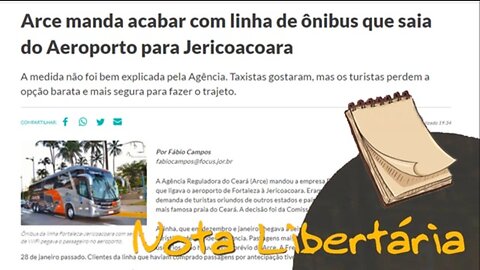 Máfia de Táxis de fortaleza quer proibir ônibus | Nota Libertária - 28/02/20 | ANCAPSU