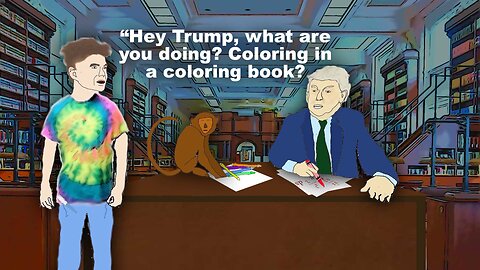 Trump's Monkey-Boomer Zoomer/Funny Cartoon Color Comics, Trump Election 2024