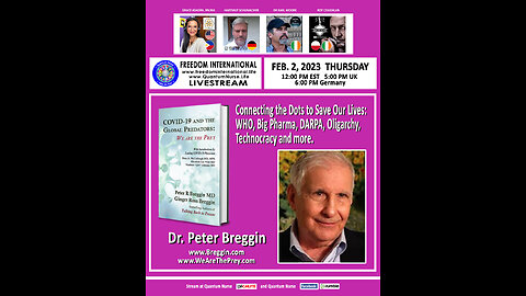 Dr. Peter Breggin, MD - "Connecting the Dots to Save Your Lives: WHO, Big Pharma, and more."