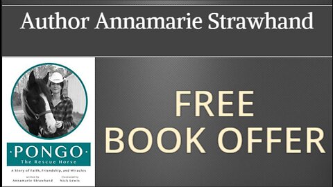 Free Book Offer: Pongo The Rescue Horse by Author Annamarie Strawhand