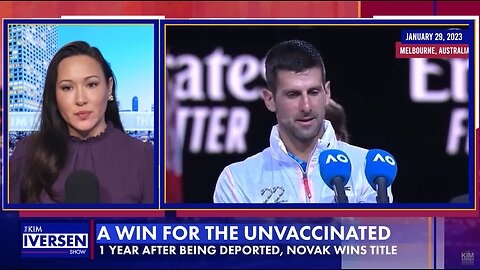 NoVaxx Djokovic winning the Australian Open for Medical Freedom