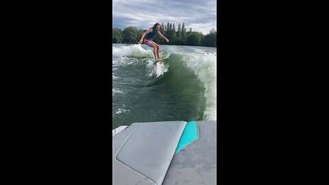 Ryan Thayne wakesurfing