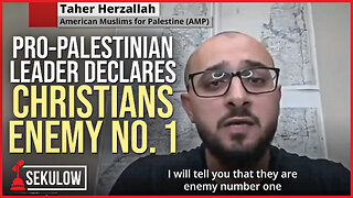 Pro-Palestinian Leader Declares CHRISTIANS Enemy No. 1