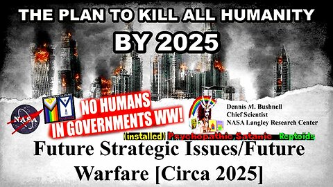 A FOUND NASA DOCUMENT PLANS FOR ALL HUMANITY TO BE DESTROYED BY 2025 - ADVANCED WEAPONS TO BE USED