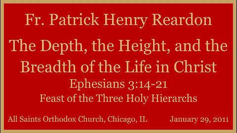 The Depth, the Height, and the Breadth of the Life in Christ